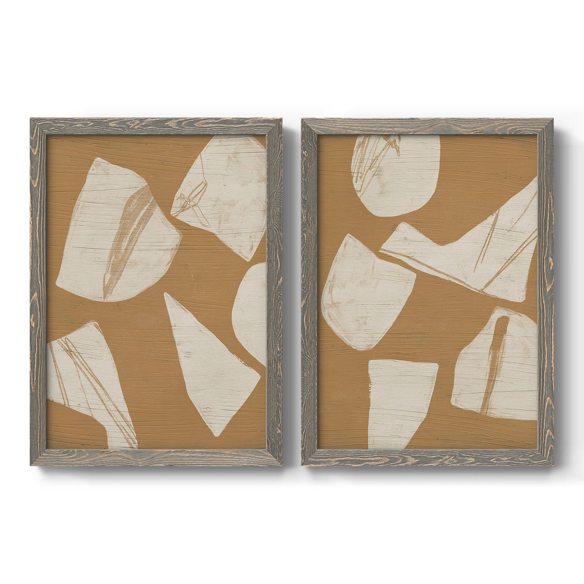 Piecemeal I - Premium Framed Canvas 2 Piece Set - Ready to Hang