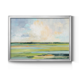 Pastel Horizon I - Modern Framed Canvas Print