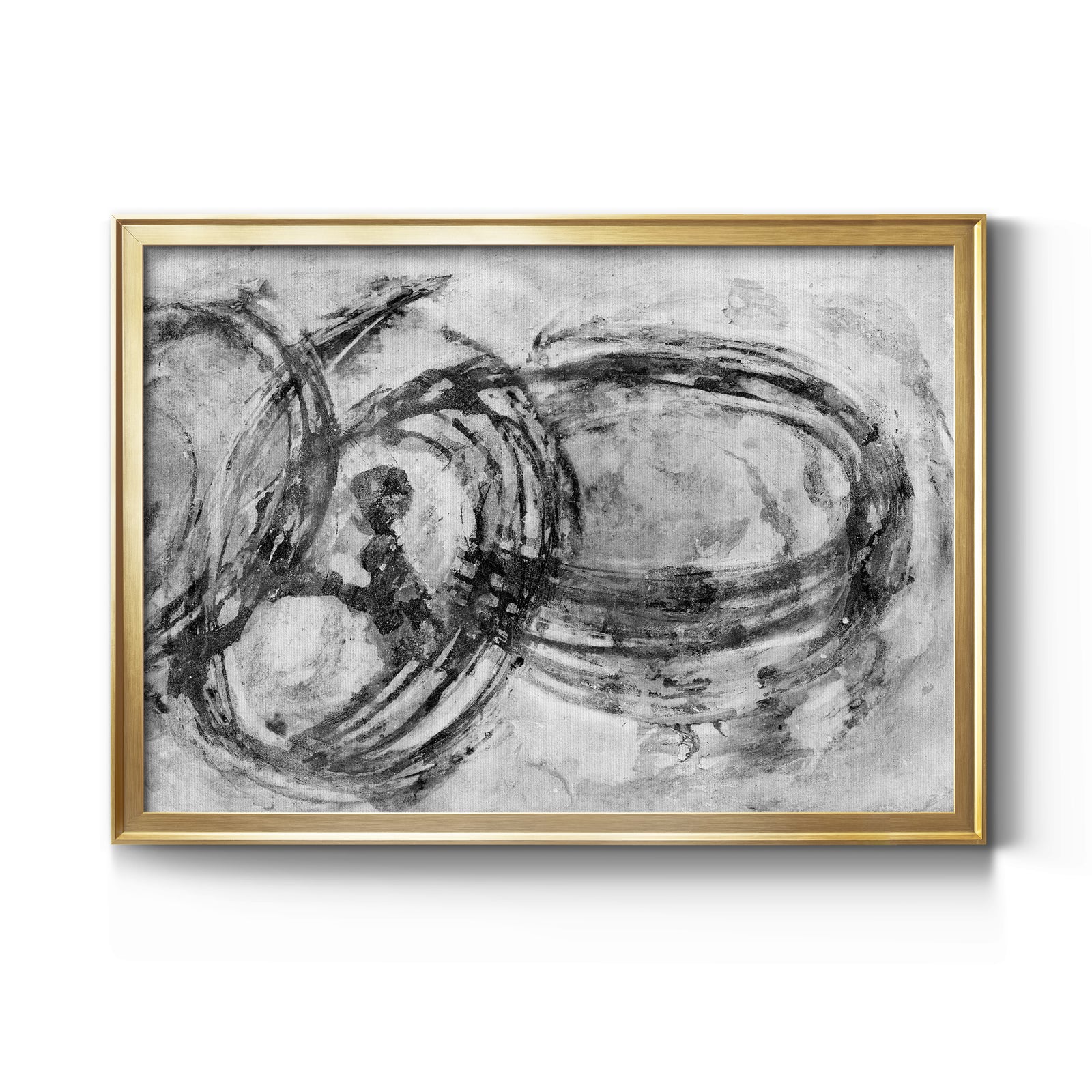 Infinity Rings II - Modern Framed Canvas Print