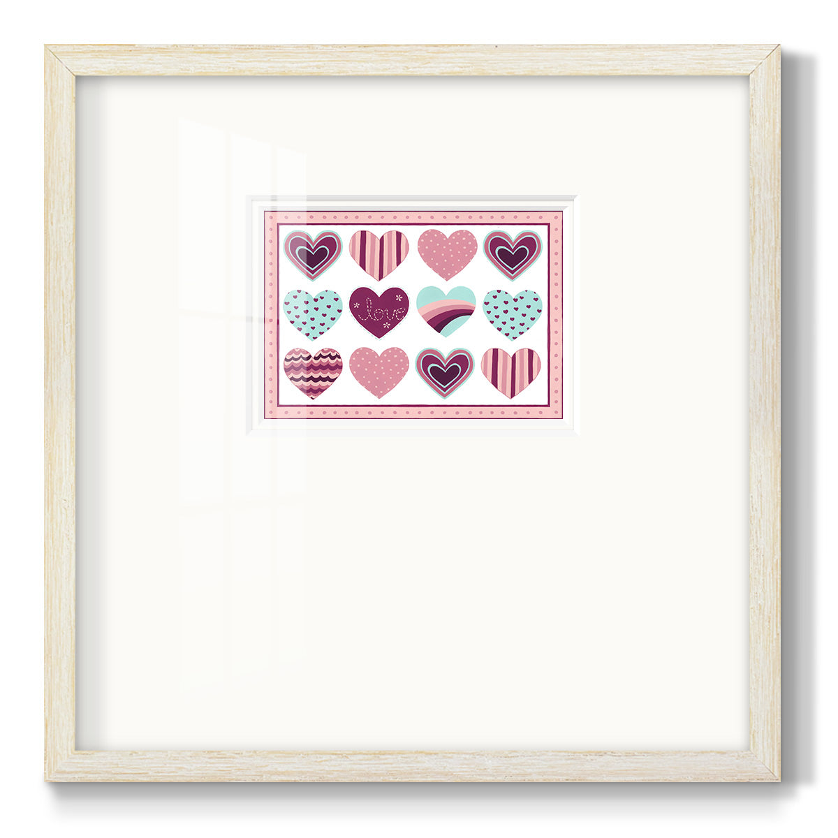 Sweet Valentine Collection A Premium Framed Print Double Matboard