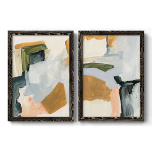 Palette Meld I - Barnwood Framed Canvas Set