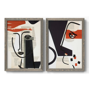 Faces of A Century V - Barnwood Framed Canvas Set