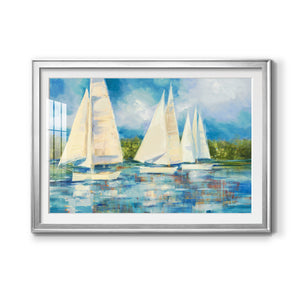 Clear Sailing - Modern Framed Art Print
