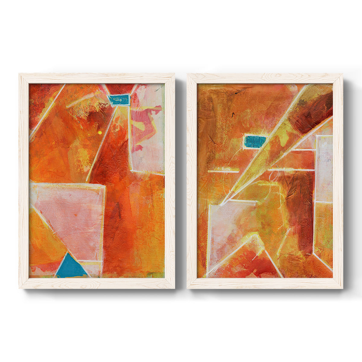 Primary Connection V - Premium Framed Canvas 2 Piece Set - Ready to Hang