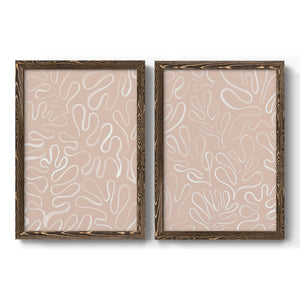 Matisse Pieces III - Barnwood Framed Canvas Set