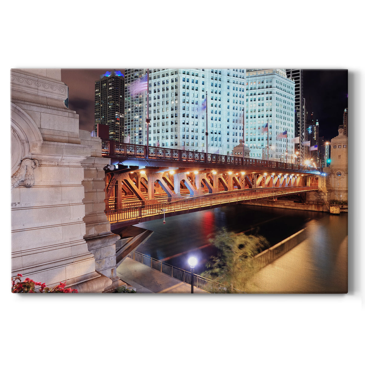 Chicago River VII - Gallery Wrapped Canvas