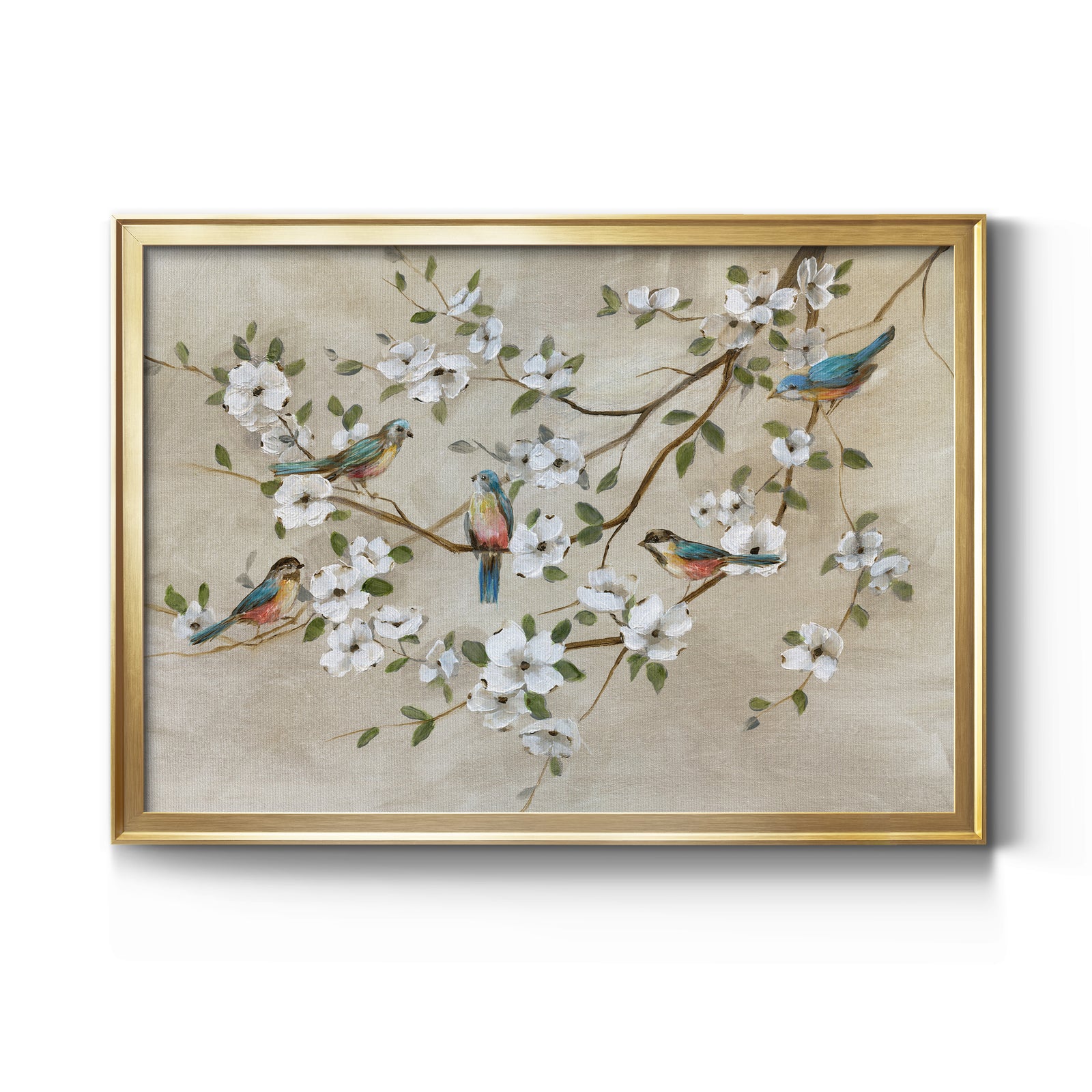 Birds of a Feather - Modern Framed Canvas Print