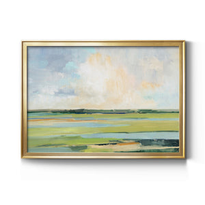 Pastel Horizon I - Modern Framed Canvas Print
