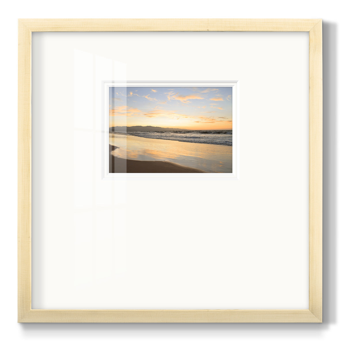 Peaceful Shore Premium Framed Print Double Matboard