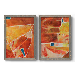 Primary Connection III - Barnwood Framed Canvas Set