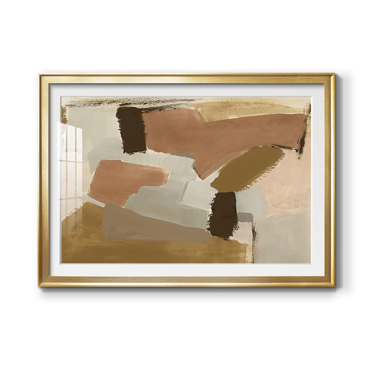 Almondine II - Modern Framed Art Print