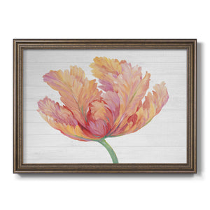 Single Pink Bloom II Premium Framed Canvas- Ready to Hang
