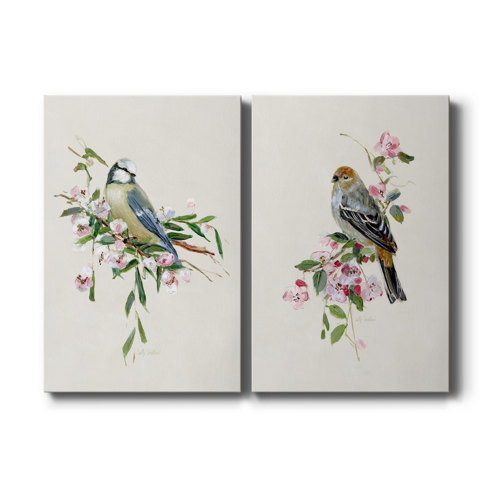 Spring Song Blue Bird - Canvas Art Set