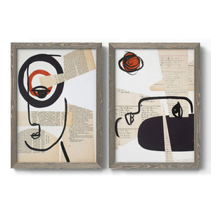 Faces of A Century I - Barnwood Framed Canvas Set