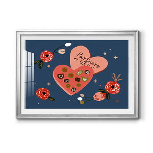 Happy Galentine I - Modern Framed Art Print