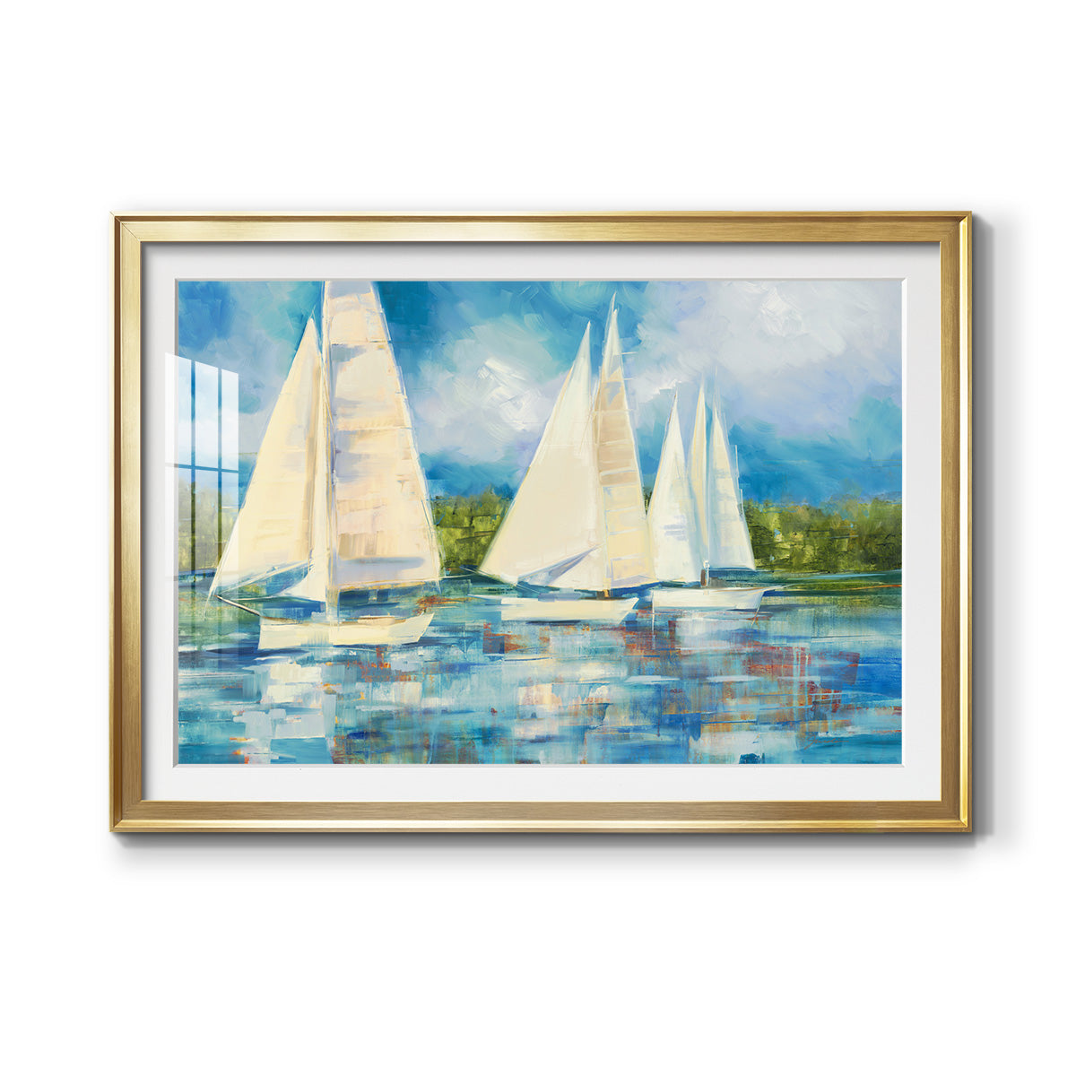 Clear Sailing - Modern Framed Art Print