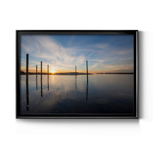 Bay at Sunset Premium Classic Framed Canvas - Ready to Hang