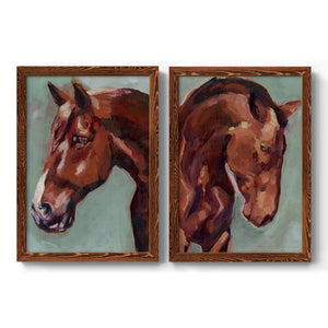 Paint by Number Horse I - Premium Framed Canvas 2 Piece Set - Ready to Hang