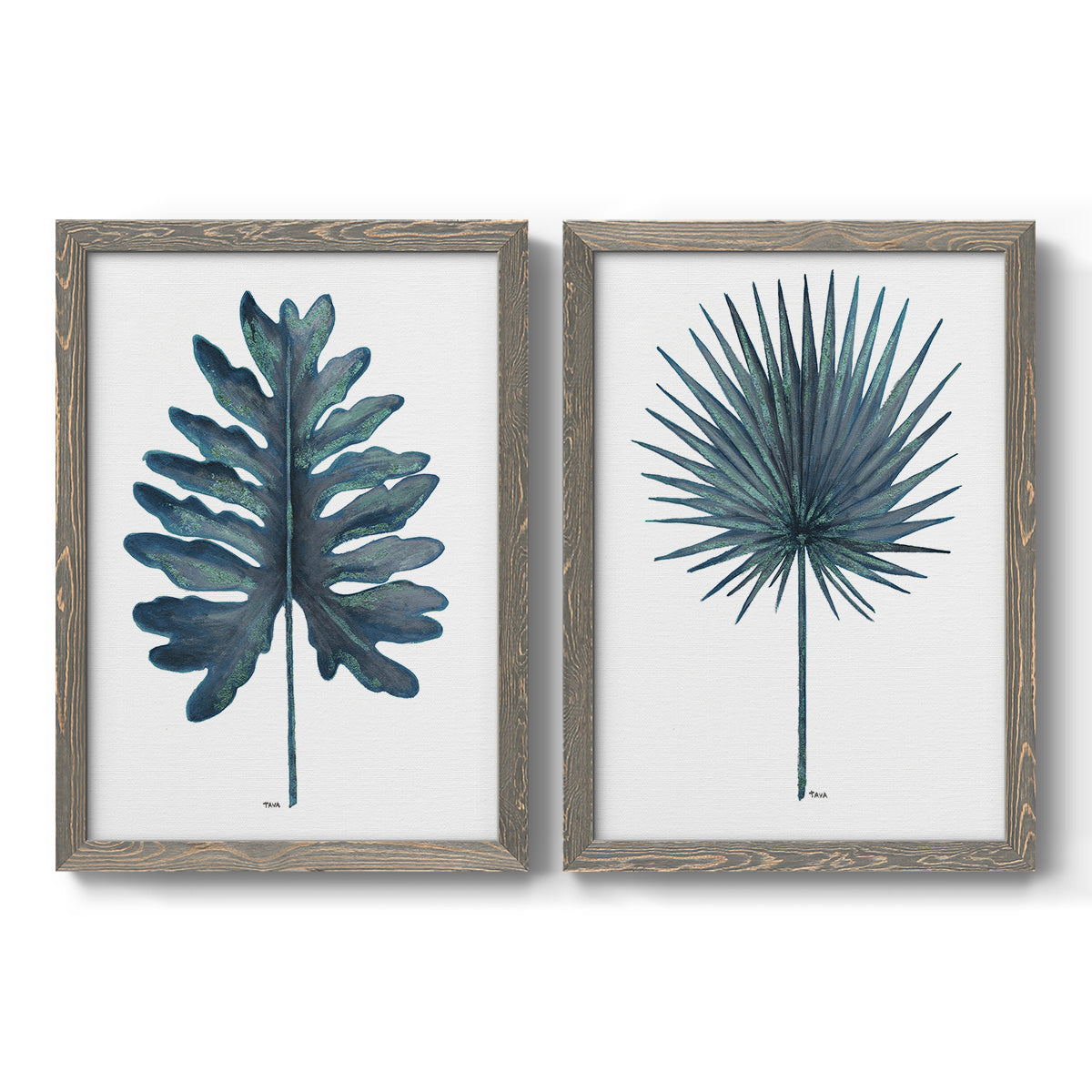 Blue Oasis I - Premium Framed Canvas 2 Piece Set - Ready to Hang