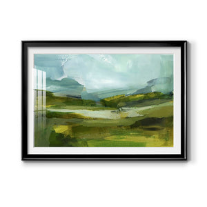 Emerald View III - Modern Framed Art Print