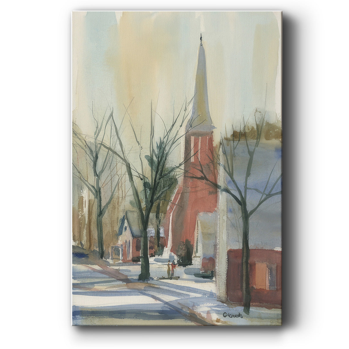New England Main Street - Canvas Art Print