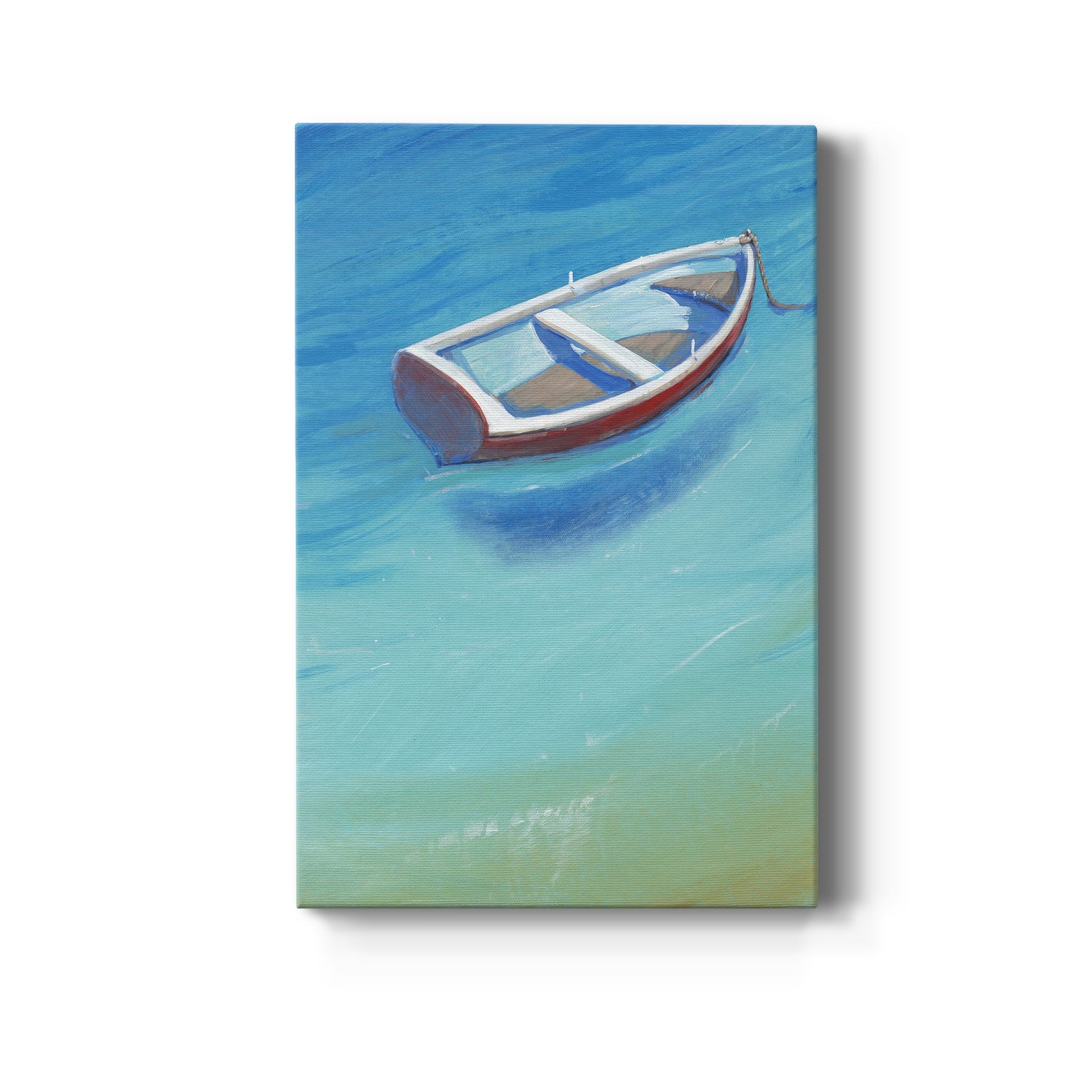 Anchored Dingy II - Canvas Art Print