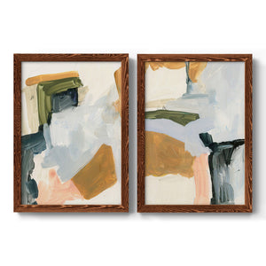 Palette Meld I - Barnwood Framed Canvas Set