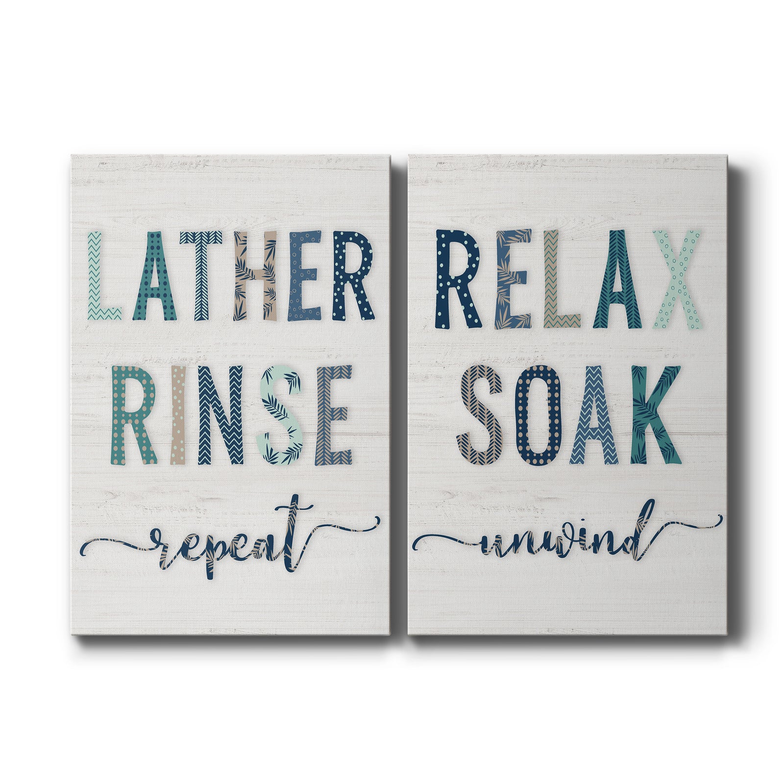 Lather Rinse Repeat - Canvas Art Set