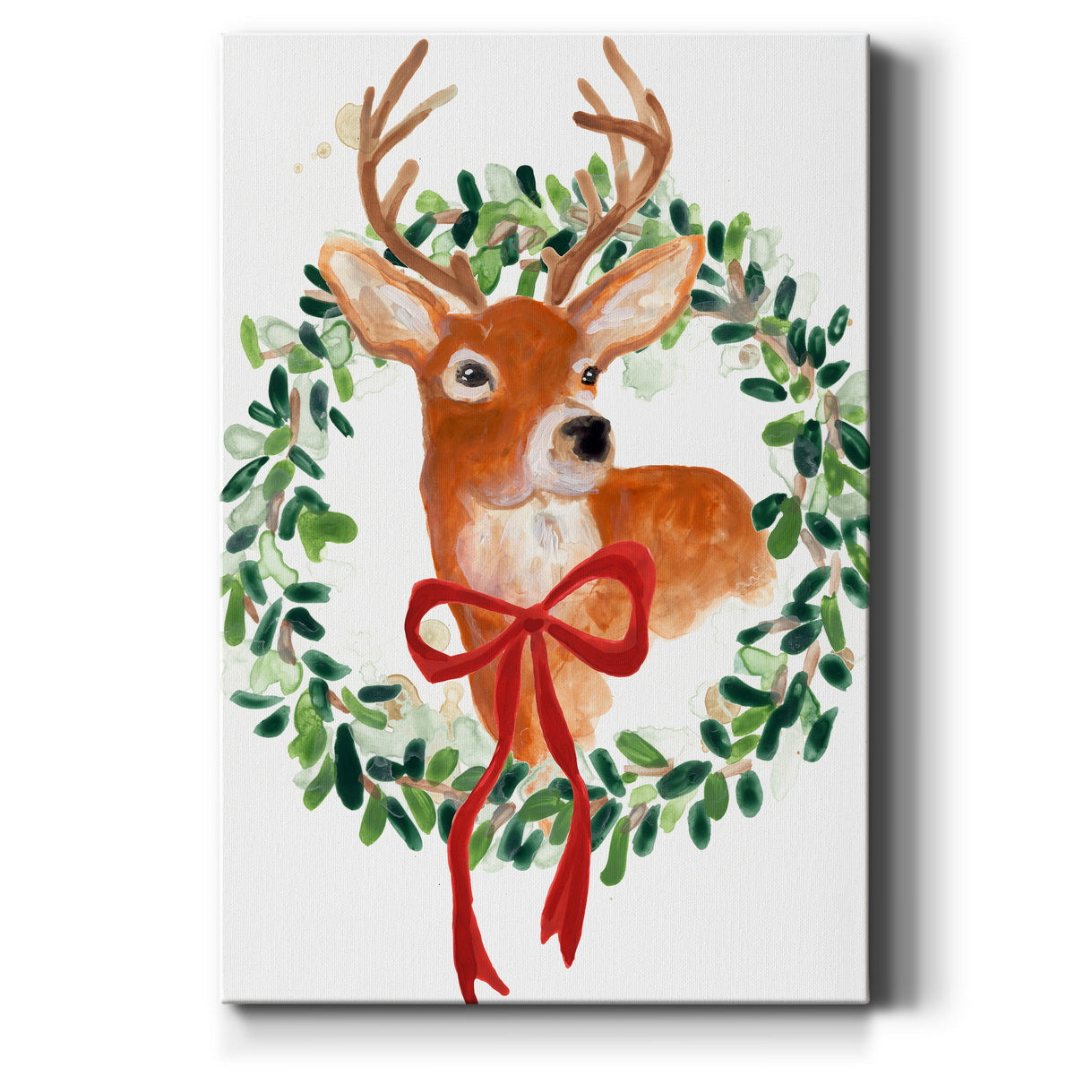 Woodland Holiday Collection B Premium Gallery Wrapped Canvas - Ready to Hang