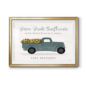 Farmers Market Truck - Modern Framed Art Print
