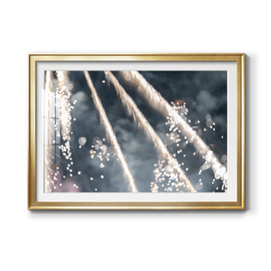 Celestial Glimmer - Modern Framed Art Print