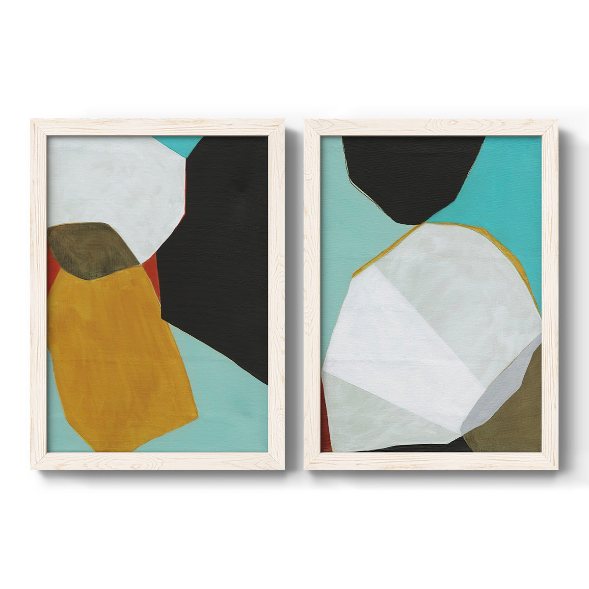 Graphica I - Premium Framed Canvas 2 Piece Set - Ready to Hang