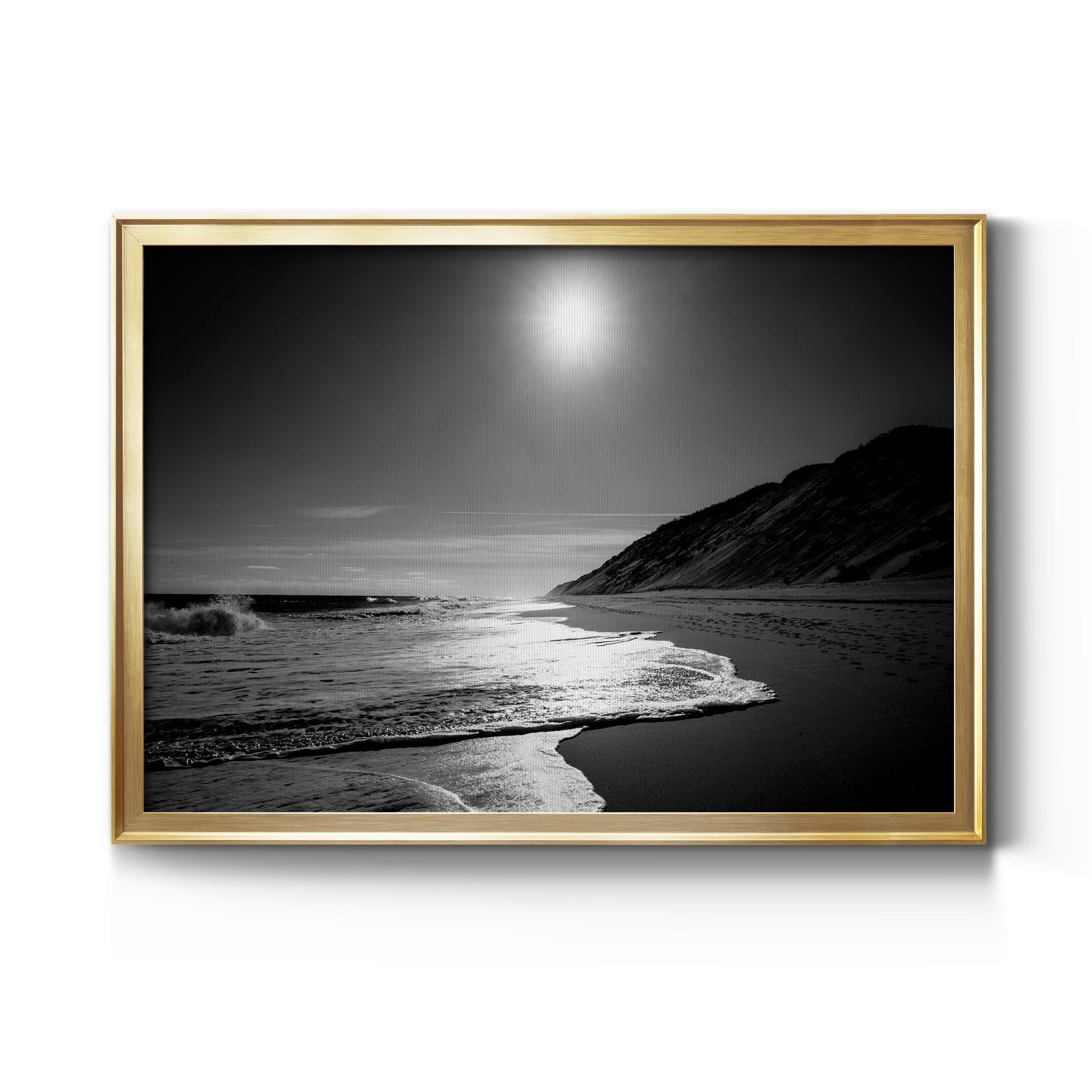 Against the Dune - Modern Framed Canvas Print