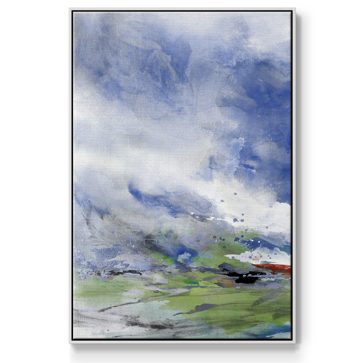 Spring Air I - Framed Premium Gallery Wrapped Canvas L Frame - Ready to Hang