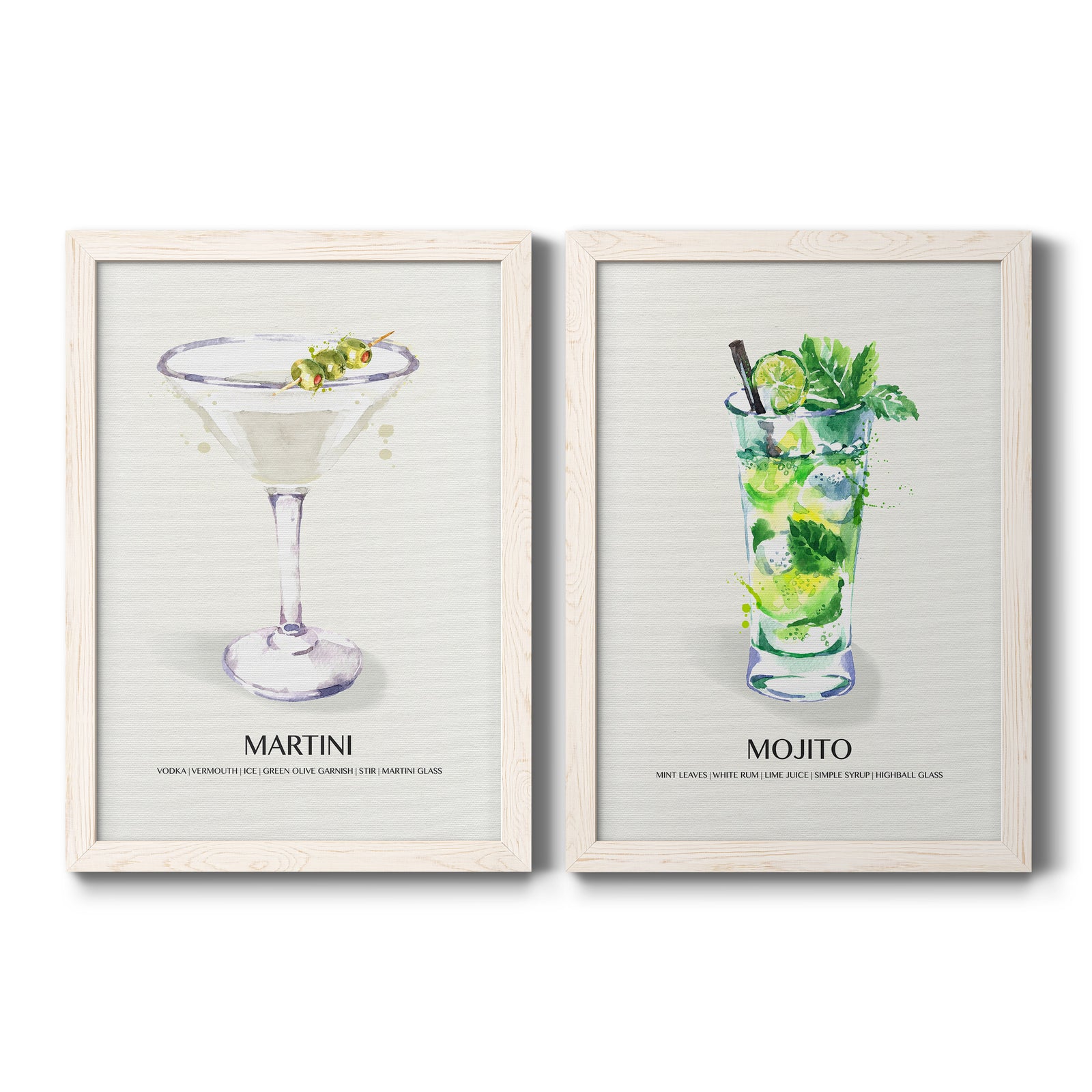 Martini- Premium Framed Canvas in Barnwood - Ready to Hang