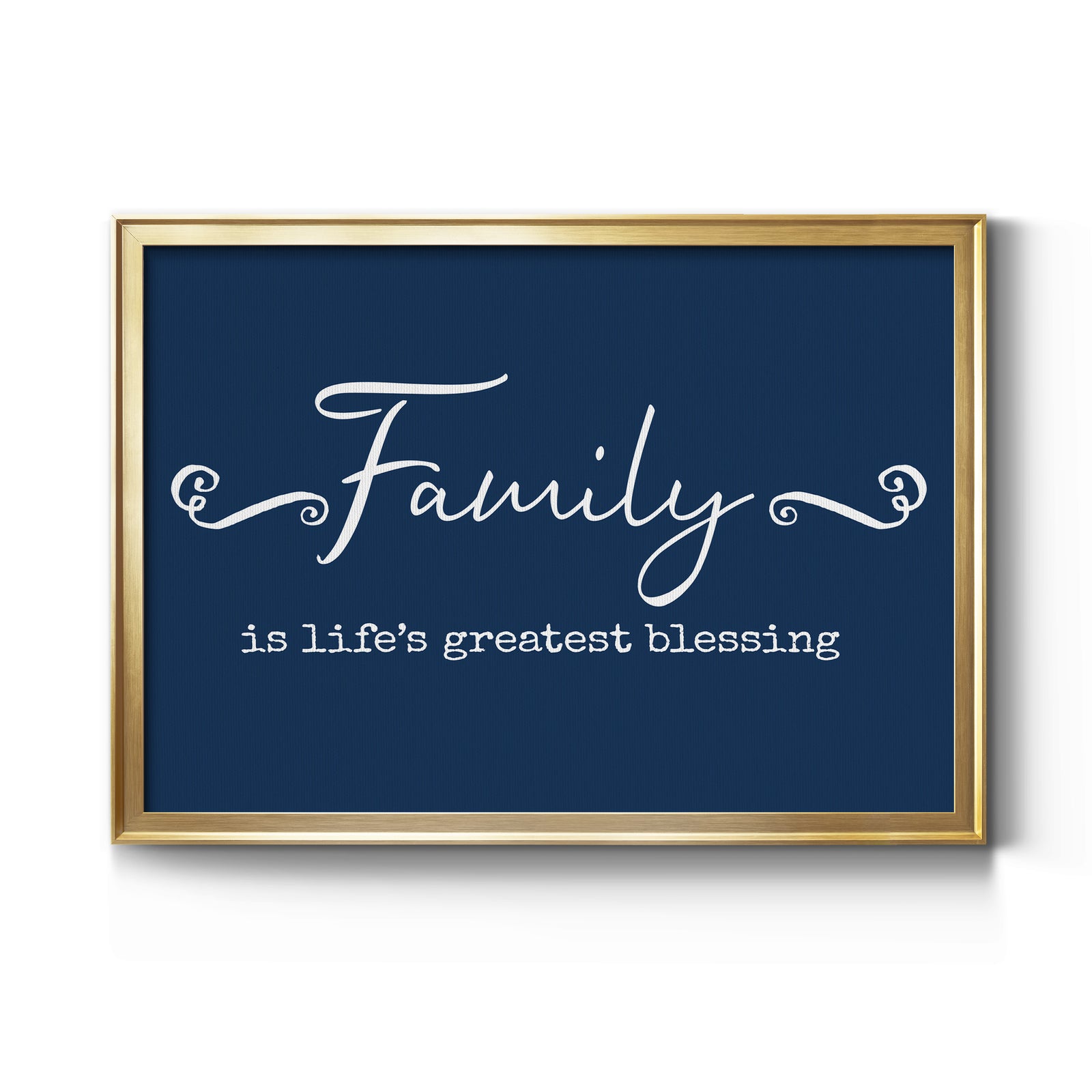 Family Greatest Blessing - Modern Framed Canvas Print
