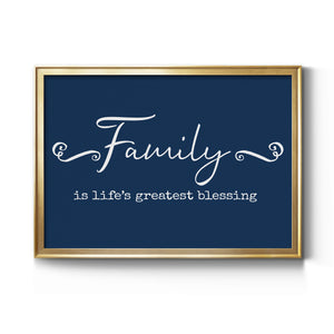 Family Greatest Blessing - Modern Framed Canvas Print