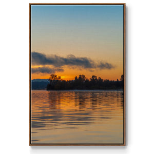Molten Gold - Framed Premium Gallery Wrapped Canvas L Frame - Ready to Hang