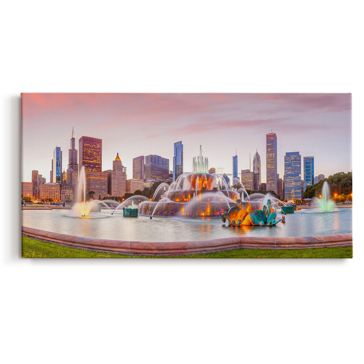 Buckingham Fountain I - Canvas Art Print