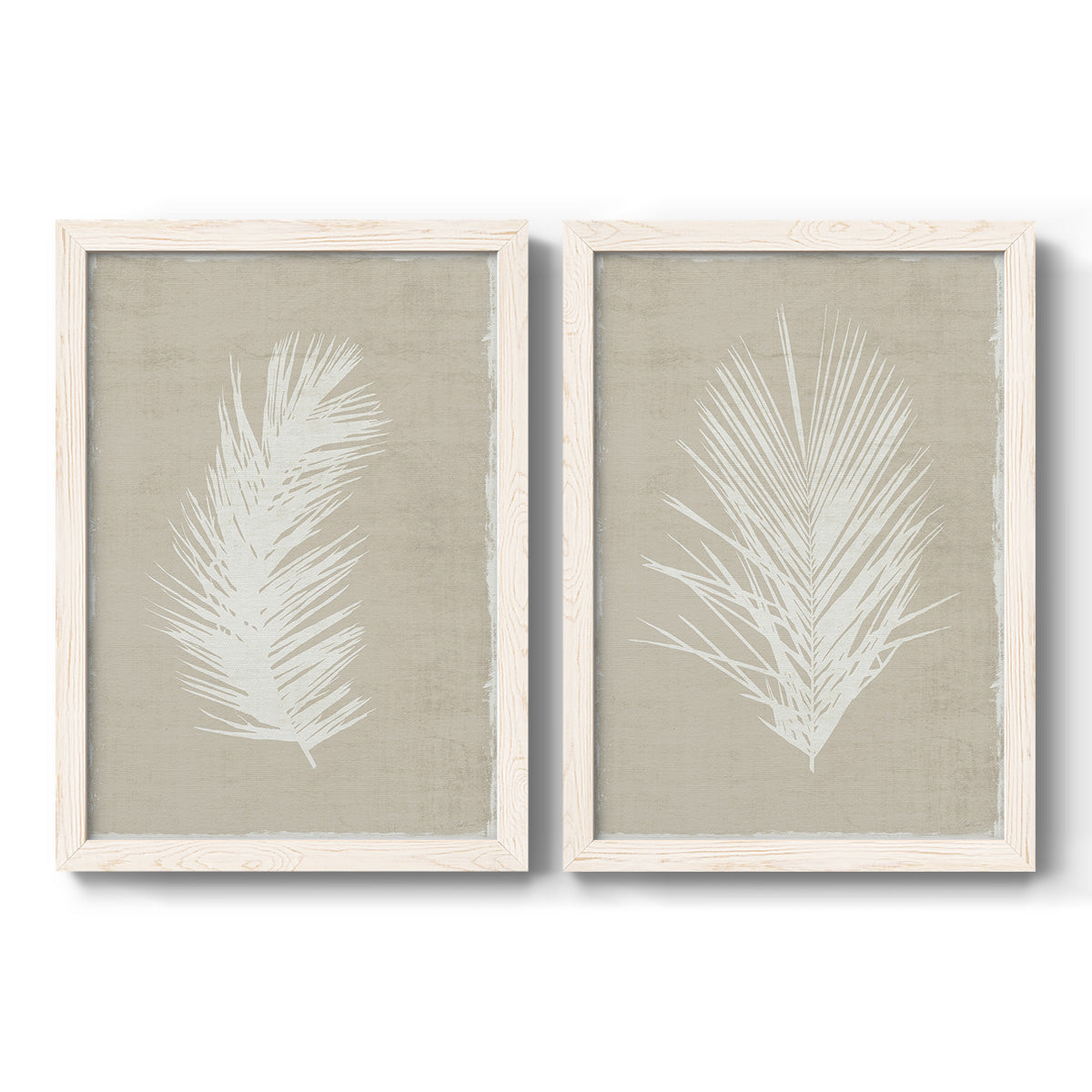 Palm Oasis I   - Premium Framed Canvas 2 Piece Set - Ready to Hang