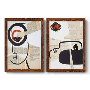 Faces of A Century I - Barnwood Framed Canvas Set