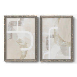 Quiet Affection I - Barnwood Framed Canvas Set