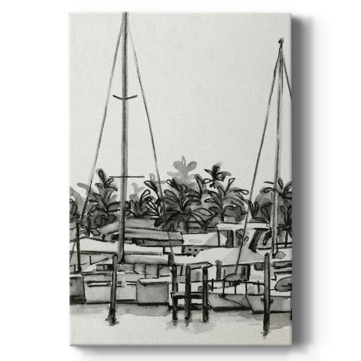 Neutral Tropics II - Canvas Art Print