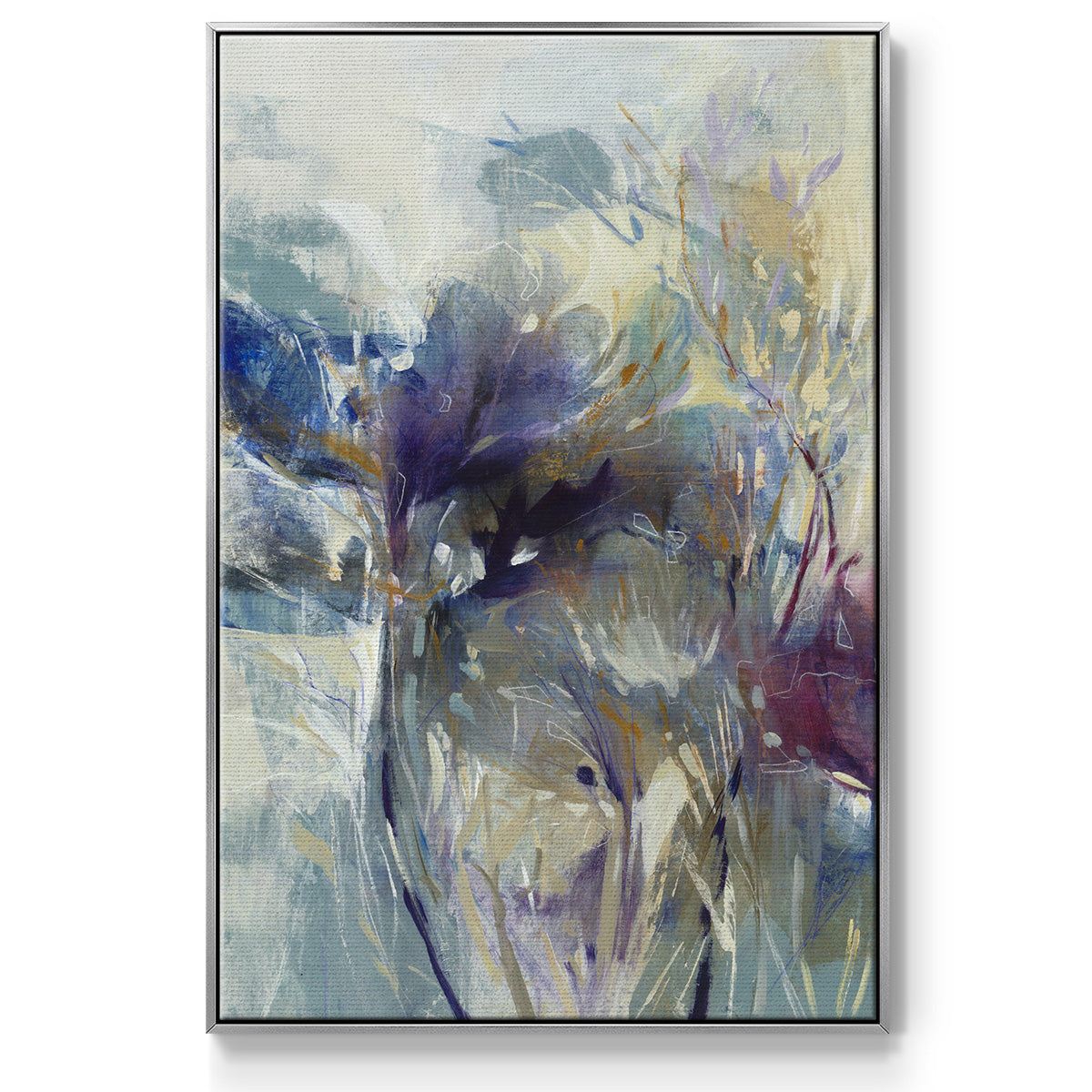 Meadow Saffron I - Framed Premium Gallery Wrapped Canvas L Frame - Ready to Hang