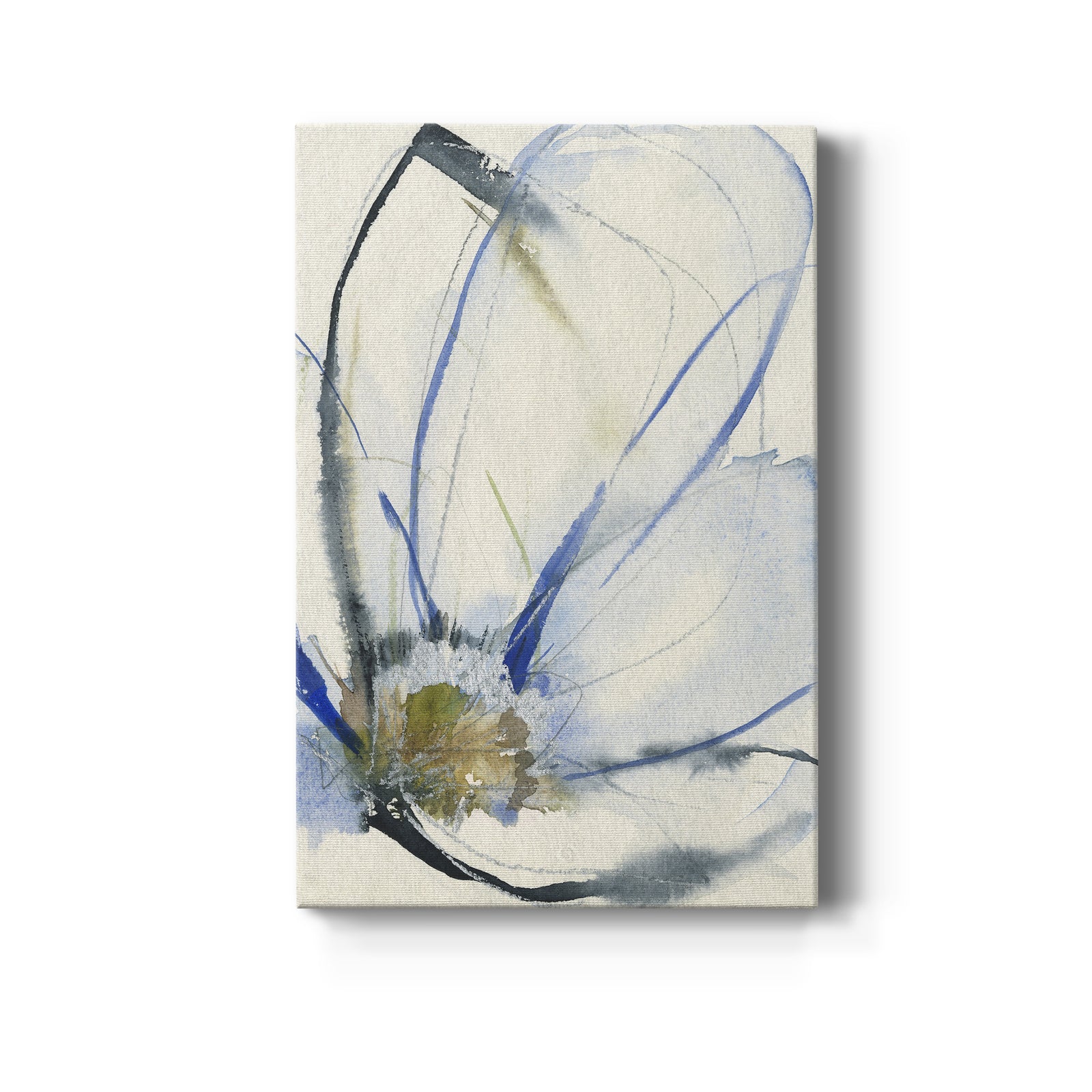 Cobalt & Paynes Petals II - Canvas Art Print