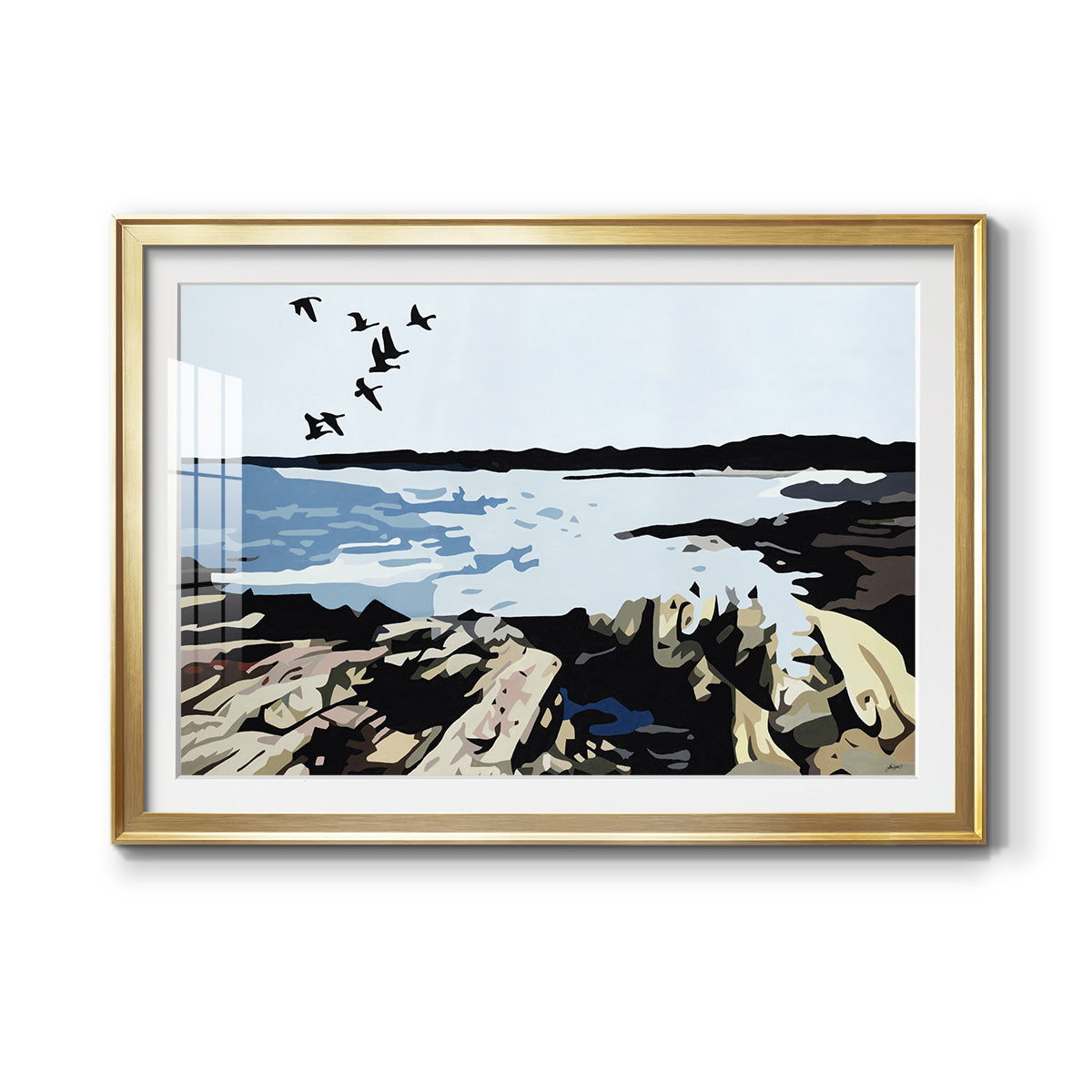 Maine Event - Modern Framed Art Print