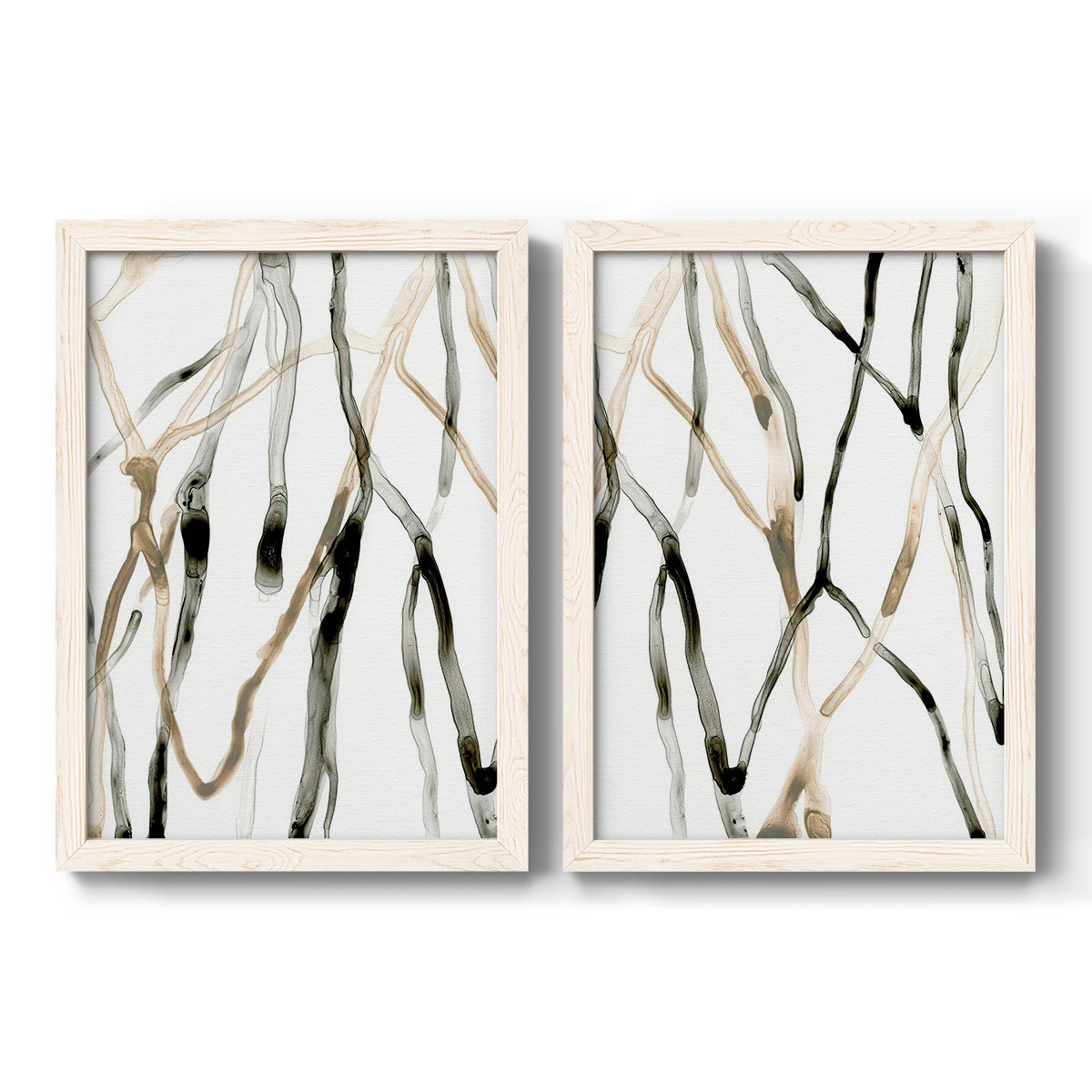 Runnel XI - Premium Framed Canvas 2 Piece Set - Ready to Hang