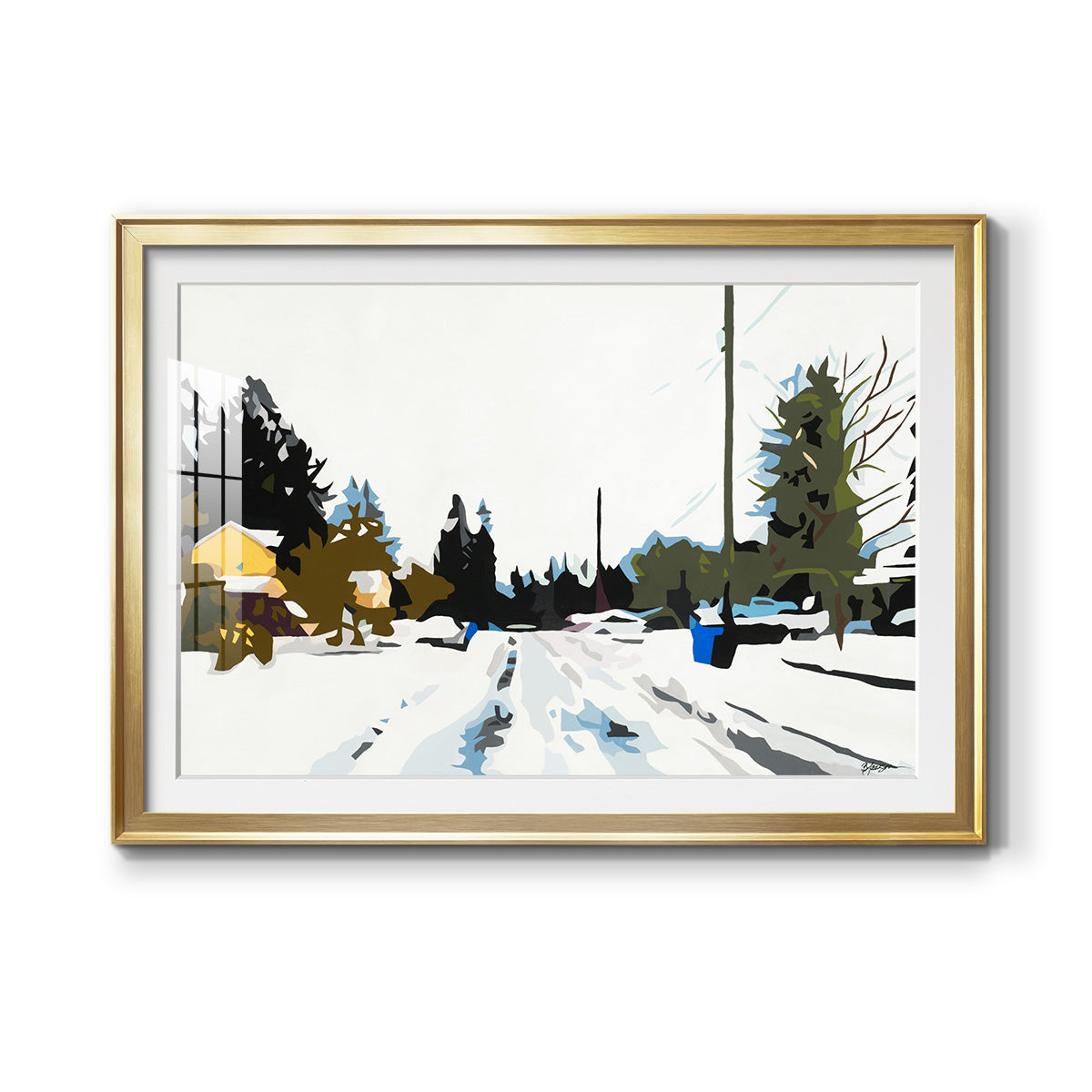Winterhood - Modern Framed Art Print