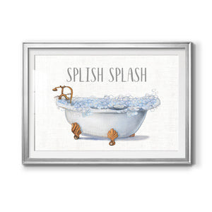 Splish Splash - Modern Framed Art Print