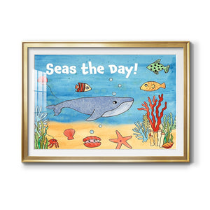 Cute Sea Creatures II Premium Framed Print - Ready to Hang